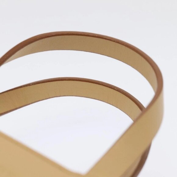 BURBERRY Hand Bag Leather Beige Auth - Picture 6 of 16